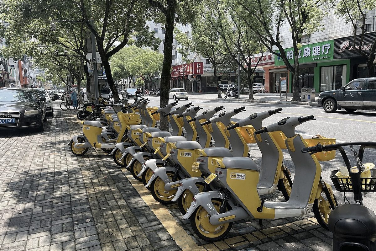 Meituan rental e-bikes, Jinhua