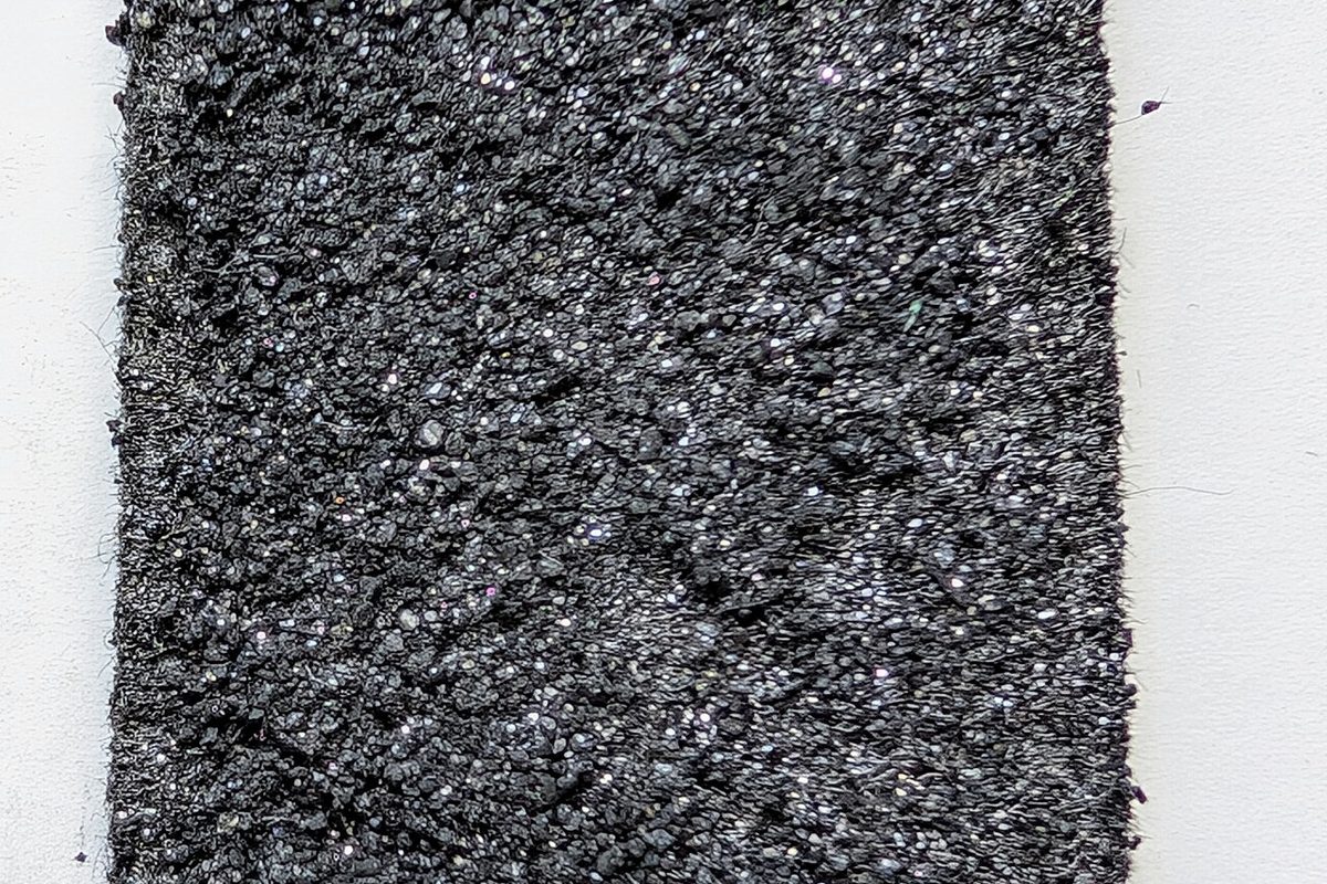 Graphite electrode material, close up